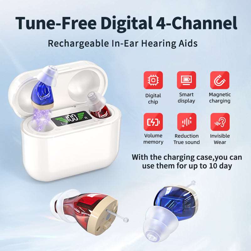 CIC Invisible Rechargeable Hearing Aid